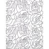 Duschy shower curtain 180x200cm ROSES LINE with 12 rings, 626-07