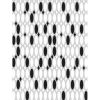 Shower Curtain 180x200cm STONES BLACK/WHITE, 626-18