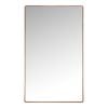 Home4You Mirror CRYSTAL 50x80x3.6cm, with protective film, brass/steel frame (13972)