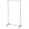 Home4You Clothes Rack FRED 85x43xH95-160cm, Silver-Chrome (12982)