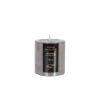 Home4You SENSUAL WOOD Candle, D6.8xH7.2cm, grey, sandalwood (80079)