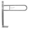 Nofer Year-Round Wall-Mounted Floor Fixation Handrail, 80cm, Satin, 15064.S