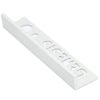 Genesis Aluminum Tile Trim End Cap, White (01) 10mm 2.5m