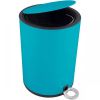 Duschy Bathroom Waste Bin (Trash Can) with Extended Lid Blue 3l, 990-32
