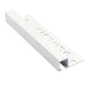 Genesis Aluminum Tile Trim, Square, White (01) 10x10mm 2.5m