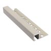 Genesis Aluminum Tile Trim, Square, Stone (414) 10x10mm 2.5m