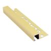 Genesis Aluminum Tile Trim, Square, Gold (86) 10x10mm 2.5m