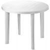 Progarden Round Garden Table, 90x90xcm, White (8009271906006)