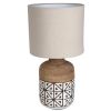 Misa Table Lamp 60W E27 Wood/White (390938)