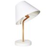 Galda lampa Slanty 42W E14 balta/gaiša ozola (188316)(50490146)