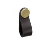 Viefe Rokturis FLEXA 70 mm, black leather/sanded brass (103.404.23.072)