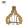 Tindori Ceiling Lamp 60W E27 Nickel/Maple (252500)(96214)