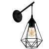 Tarbes Wall Lamp 60W, E27, Black (052695) (49081)