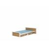 Adrk Aldex Shelf Children's Bed 190x139x72cm, Without Mattress, White/Brown (CH-Alde-Sh-W+ART-190-E1960)