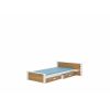 Adrk Aldex Shelf Children's Bed 190x139x72cm, Without Mattress, White/Brown (CH-Alde-Sh-W+ART-190-E1960)