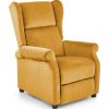 Halmar Agustin 2 Relaxing Chair Yellow