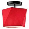 Griestu Lampa Carla 60W, E27 Melna/Sarkana (65425)