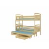 Adrk Aldo Children's Bed 188x87x164cm, Without Mattress, Pine Wood (CH-Ald-PINE-188-E1485)
