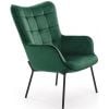 Кресло для отдыха Halmar Castel, зеленое