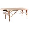 Массажный стол Insportline TAISAGE, 2 секции, дерево, цвет кремовый (9406-1)