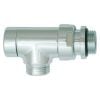 Herz DE LUXE radiator valve RL RL-1, angled, chromed, S373841