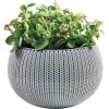 Keter Flower Pot Hanging Cozy M With Hanging Set, D36xH22.5cm, Grey (29202379913)