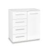 Halmar Lima Chest of Drawers, 77x40x82cm, White (V-PL-LIMA-KM2-WHITE)