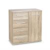 Halmar Lima Chest of Drawers, 77x40x82cm, Oak (V-PL-LIMA-KM2-SONOMA)