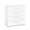 Halmar Lima Chest of Drawers, 77x40x82cm, White (V-PL-LIMA-KM3-WHITE)