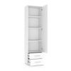 Шкаф для одежды Halmar Lima, 60x40x200 см, белый (V-PL-LIMA-REG1-BIAŁY)
