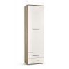 Шкаф для одежды Halmar Lima, 60x40x200 см, белый, дуб (V-PL-LIMA-REG1-BIAŁY/SONOMA)