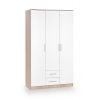 Шкаф для одежды Halmar Lima, 120x52x205 см, белый, дуб (V-PL-LIMA-S3-BIAŁY/SONOMA)