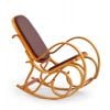 Halmar MAX Rocking Chair, 52x90x95cm, eco leather, brown (V-CH-MAX_BIS_PLUS-FOT_BUJANY-OLCHA)