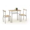 Halmar Lance Dining Room Set, Table + 2 chairs, 82x50x75cm, Natural (V-CH-LANCE-ZESTAW-SONOMA)