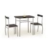 Halmar Lance Dining Room Set, Table + 2 chairs, 82x50x75cm, Brown (V-CH-LANCE-ZESTAW-WENGE)