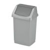 Curver waste bin Click-it 25L, 32.5x26.5x50.5cm, silver (0804044877)