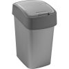 Curver waste bin Flip Bin 25L, 26x34x47cm, silver/grey (0802171686)
