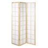 Home4You Wardrobe ORIENTAL 130.5x2xH178.5cm, 3 parts, solid pine, natural (29919)