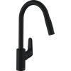 Hansgrohe Focus M41 31815670 Kitchen Faucet with Pull-Out Head Black