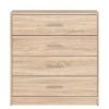 Black Red White Nepo plus Chest of Drawers, 80x34x84cm, Oak (S435-KOM4S-DSO)