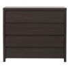 Black Red White Kaspian Chest of Drawers, 105x40.5x92cm, Brown (S128-KOM4S-WE/WE)