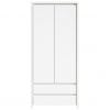 Шкаф для одежды Black Red White Kaspian, 90x55.5x200,5 см, белый (S128-SZF2D2S-BI/BIM)