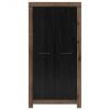 Шкаф для одежды Black Red White Balin, 98x55x195 см, черный, коричневый (S365-SZF2D-DMON/DCA)