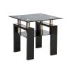 Signal Lisa Glass Coffee Table, 60x60x55cm, Black (LISADCLH1)