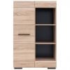 Black Red White Fever Shelf, 80x38x127.5cm, Oak (S182-REG1D/12/8-DSO/CA)