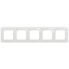 Schneider Electric Sedna Design Metal Clad Frame 5-gang, White (SDD311805)