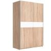 Drēbju Skapis Black Red White F27, 62x125x195cm, Ozols (F27-SZF/125/195/3-DSO/DSO/BI)