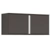 Black Red White Graphic Wall Mounted Shelf, 28x85.5x38cm, Black (S343-SFW2D/86/38/C-SZW)