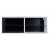Black Red White Fever Wall Shelf, 28x100x38cm, White (S182-SFW1W/4/10-BI/CA)