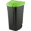 Контейнер для мусора Curver 110 л, 88x52x58 см, черный/зеленый (812900847)